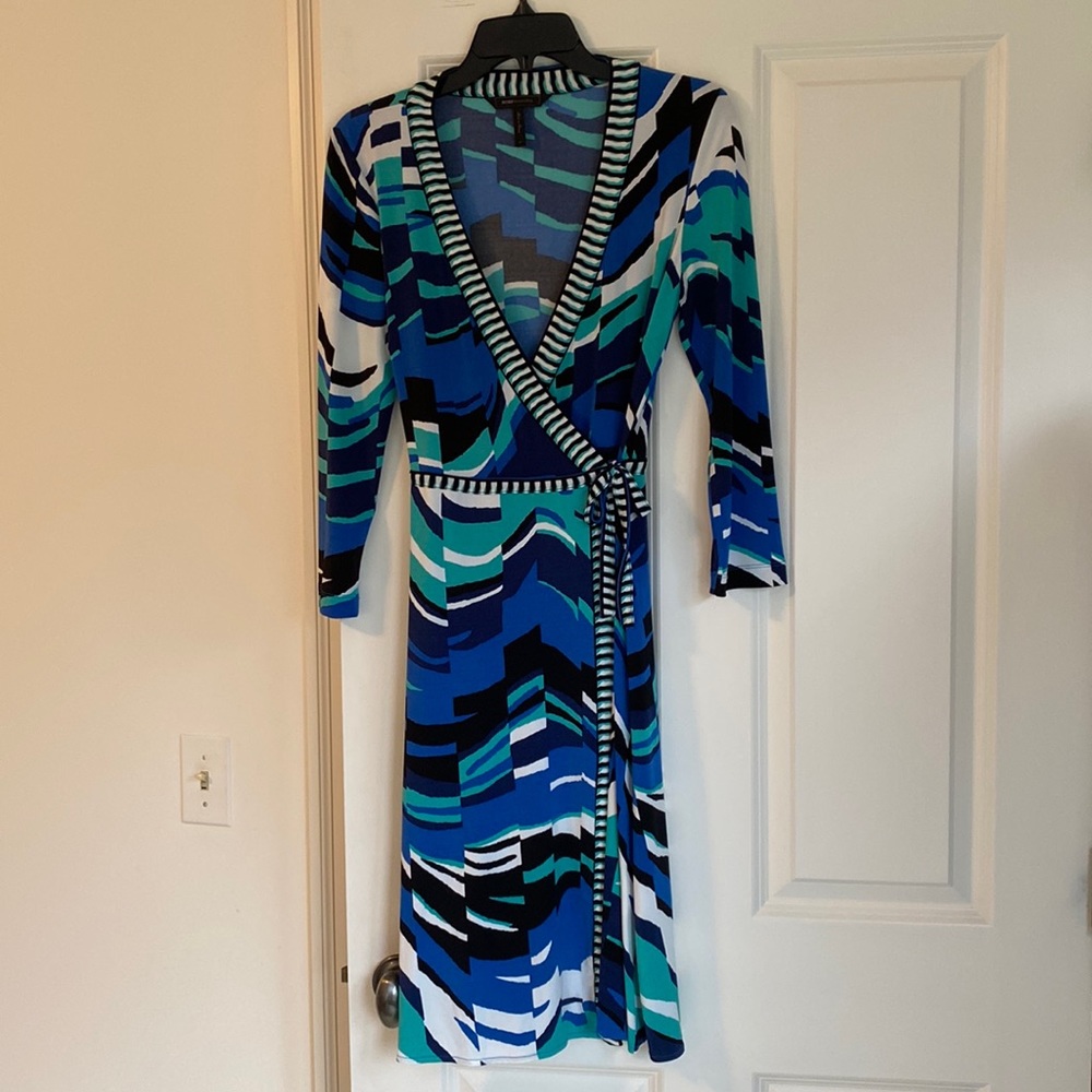 EUC BCBG wrap dress business casual work